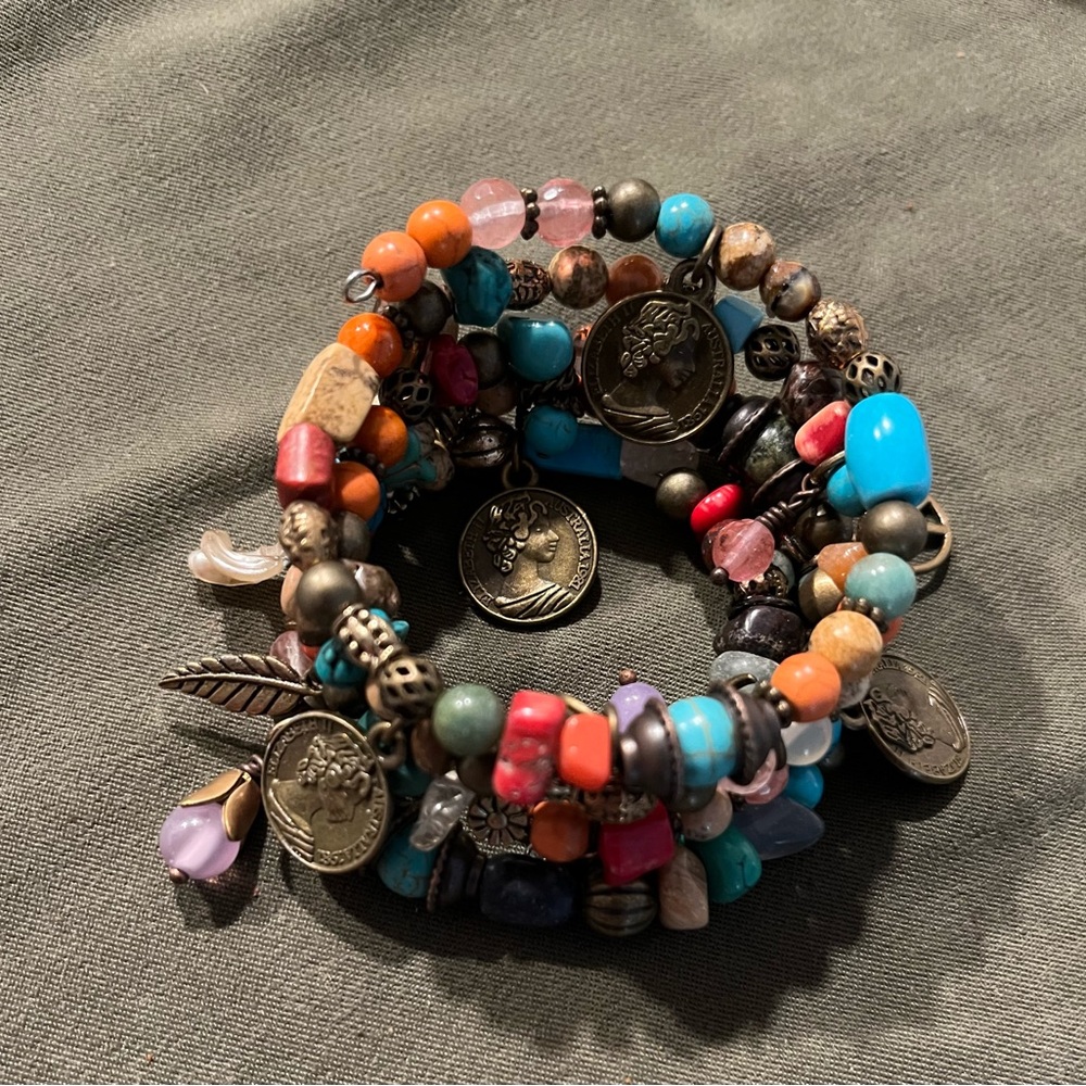 Bohemian Multicolor Beaded Bracelet